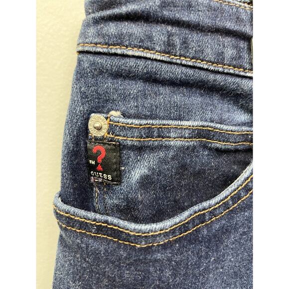 Guess Jeans Womens size 29 Three Pocket Stone Wash Dark Blue‎ Denim - Picture 4 of 7